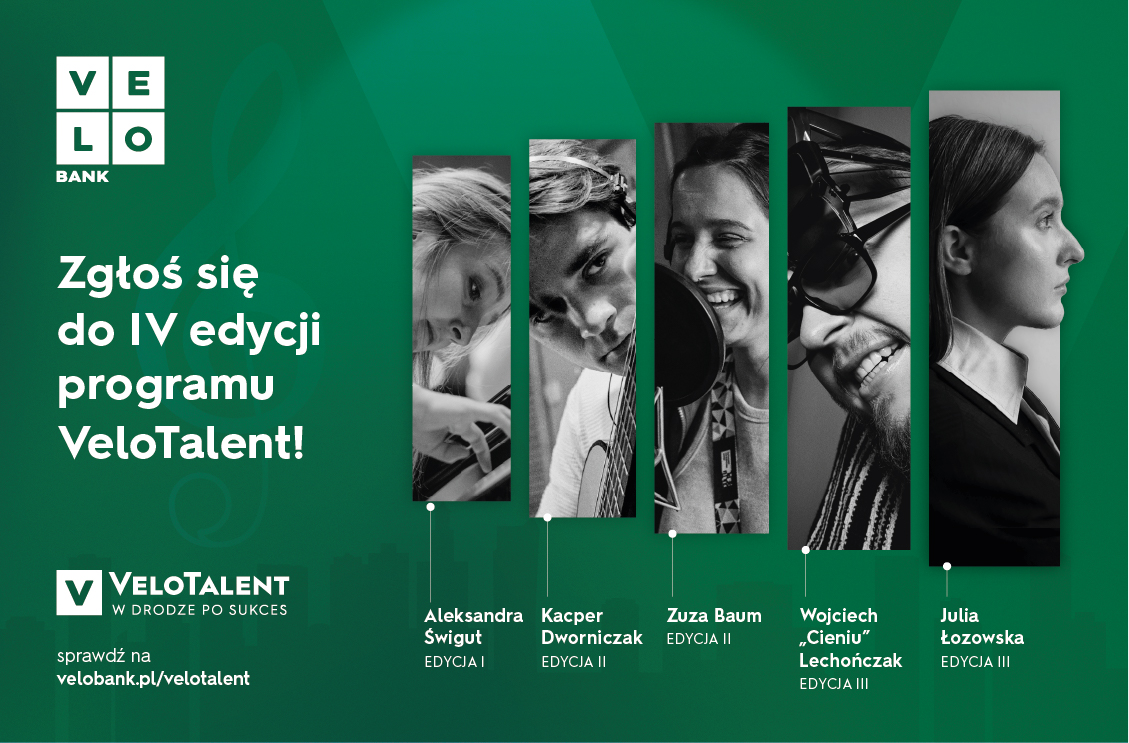 VeloBank ponownie wesprze młode talenty. Rusza IV edycja programu VeloTalent