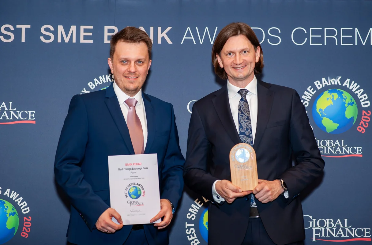 Bank Pekao uhonorowany tytułem Best Foreign Exchange Bank in Poland 2026 